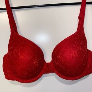 Red Calvin Klein Bra 32D